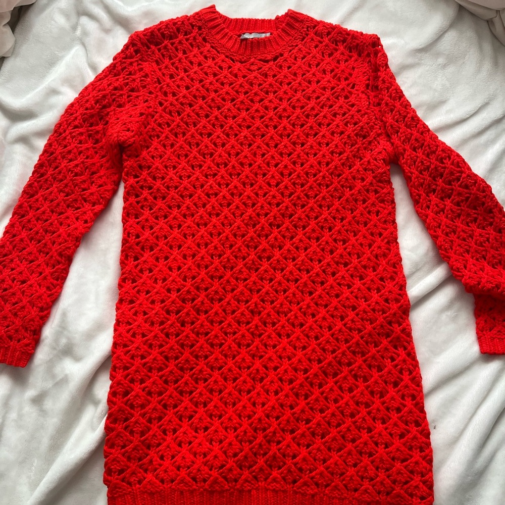 Red ASOS size 6 maternity sweater